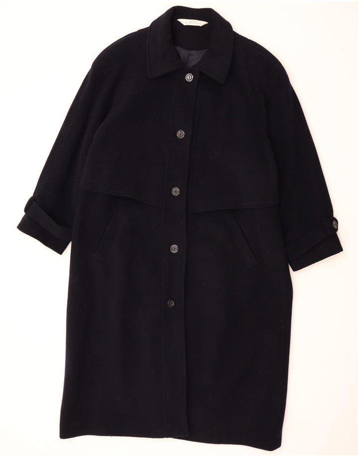 MODEN Womens Overcoat UK 18 XL Navy Blue Wool