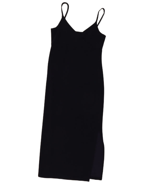 Gap Damen Ärmelloses Maxikleid UK 12 Medium Navy Blue Rayon