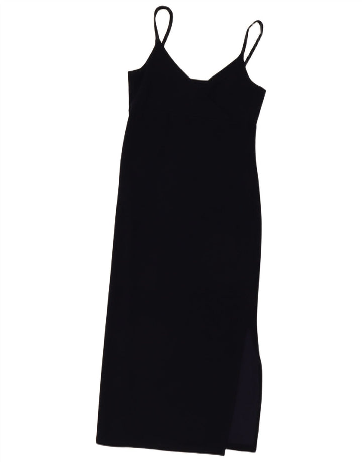 Gap Damen Ärmelloses Maxikleid UK 12 Medium Navy Blue Rayon