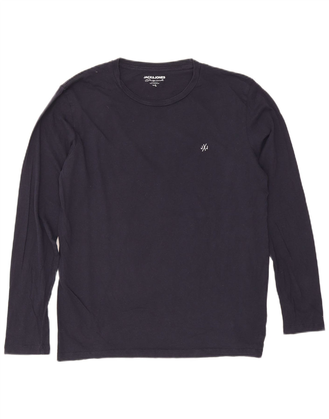 Jack & Jones Herren-Oberteil, langärmelig, groß, marineblau, Baumwolle