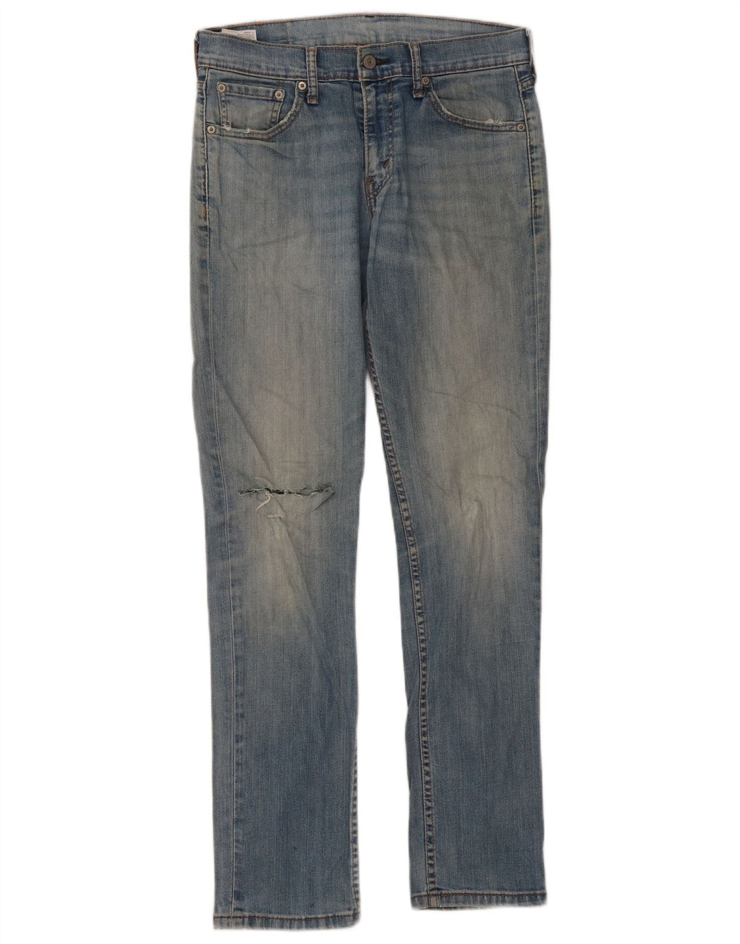 LEVI'S Damen Distressed Slim Jeans W30 L32 Blaue Baumwolle