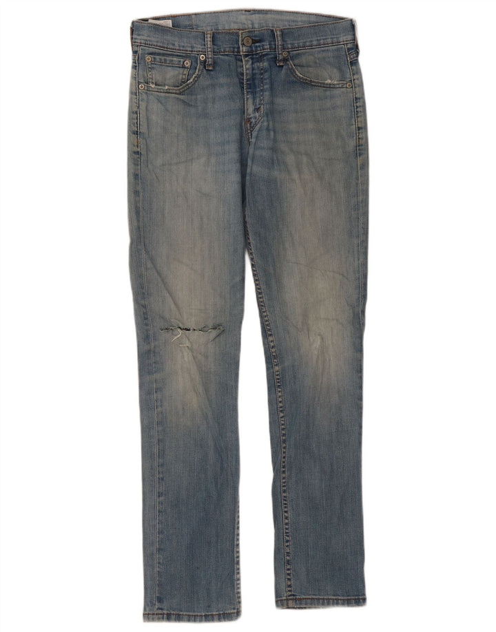 LEVI'S Damen Distressed Slim Jeans W30 L32 Blaue Baumwolle