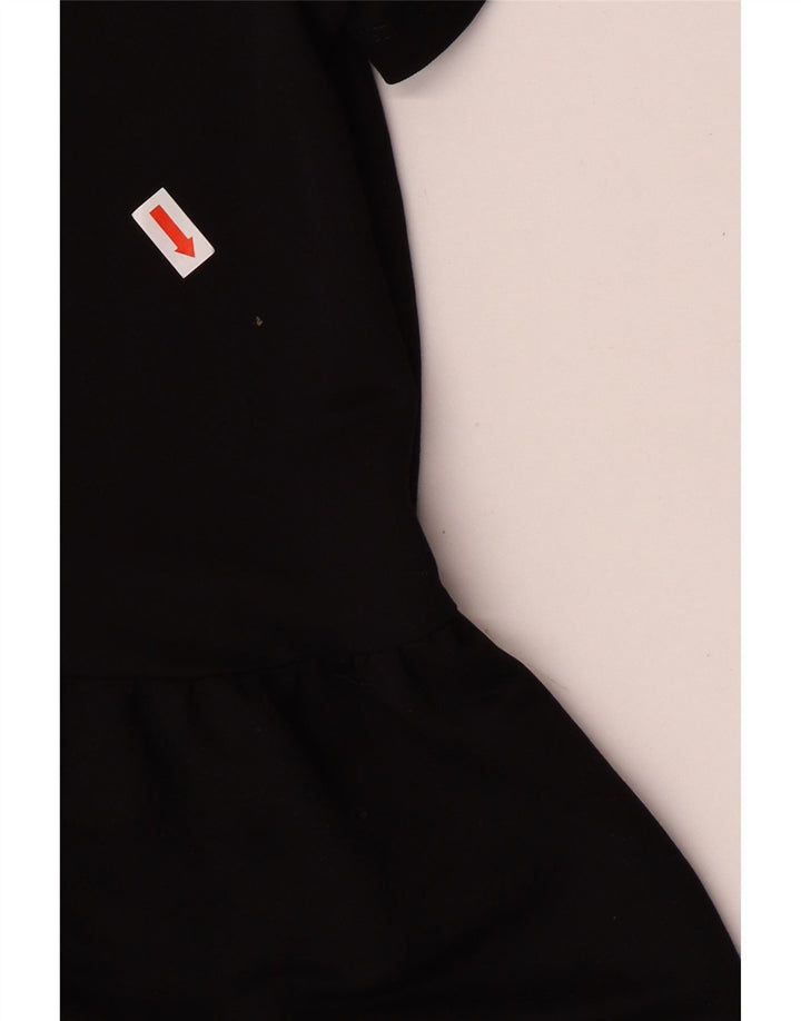 ZARA Damen Bluse Top UK 16 Large Schwarz Viskose