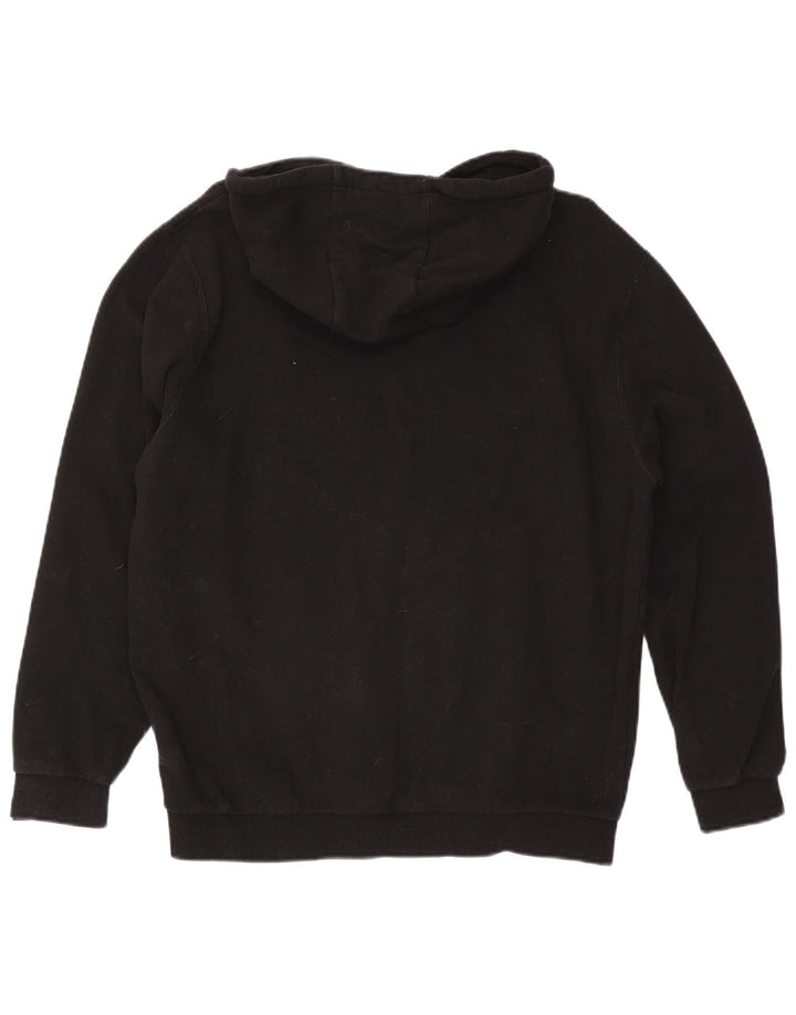 Ellesse Herren-Kapuzenpullover mit Grafik, groß, aus schwarzer Baumwolle