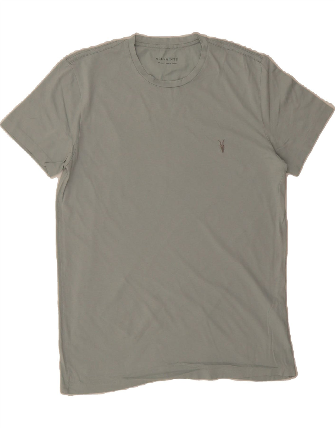 ALL SAINTS Mens T-Shirt Top Small Grey Cotton Vintage All Saints and Second-Hand All Saints from Messina Hembry 