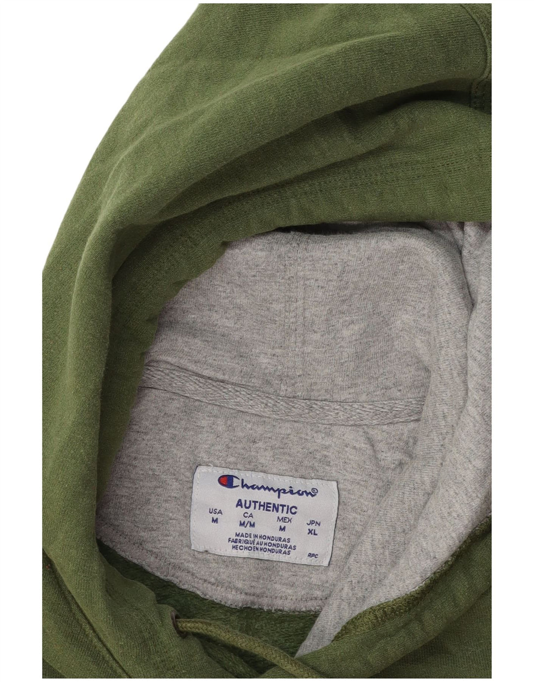 CHAMPION Mens Hoodie Jumper Medium Green Cotton