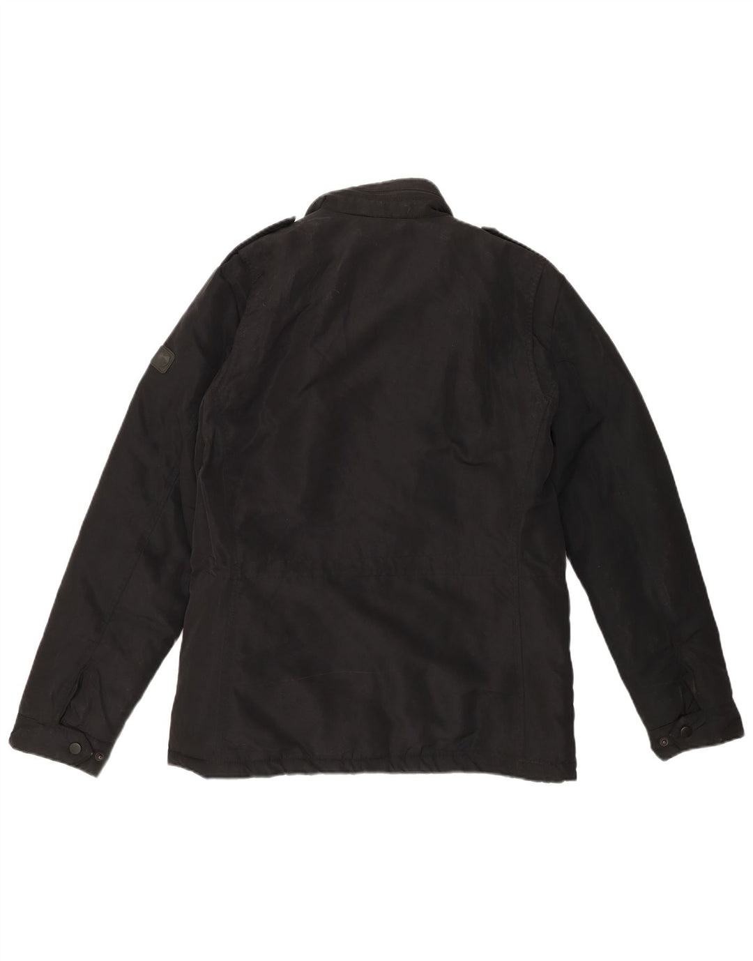 Liu Jo Herren-Militär-Windbreaker-Jacke, UK 36, S, Schwarz, Polyester
