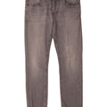 DONDUP Damen Straight Jeans W34 L31 Graue Baumwolle
