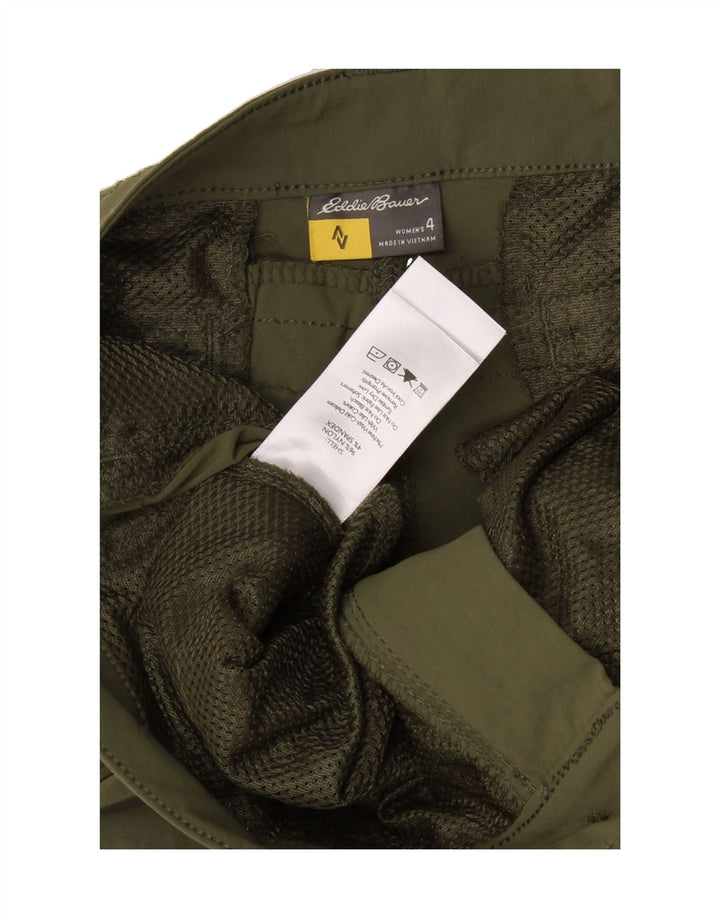 EDDIE BAUER Womens Capri Cargo Trousers US 4 Small W30 L20 Green Nylon Vintage Eddie Bauer and Second-Hand Eddie Bauer from Messina Hembry 