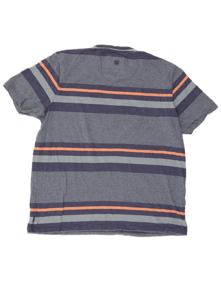 Fat Face Herren T-Shirt Top 2XL Blau gestreift