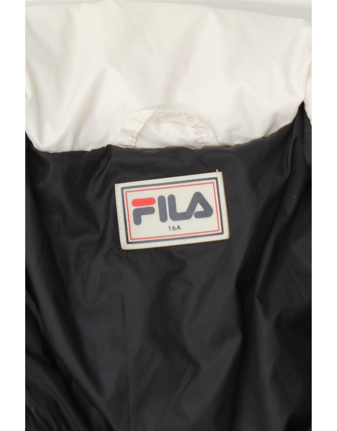 Fila Wattierte Jacke mit Kapuze für Jungen, 15–16 Jahre, mehrfarbiges Colourblock-Nylon