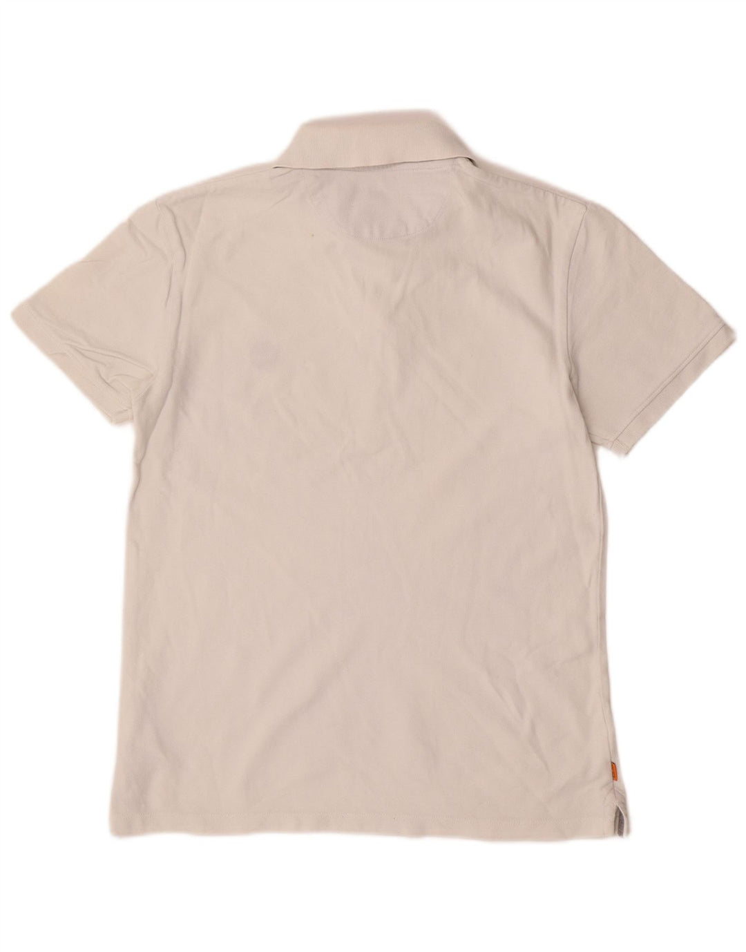 Timberland Herren Slim Fit Poloshirt Small Weiß Baumwolle