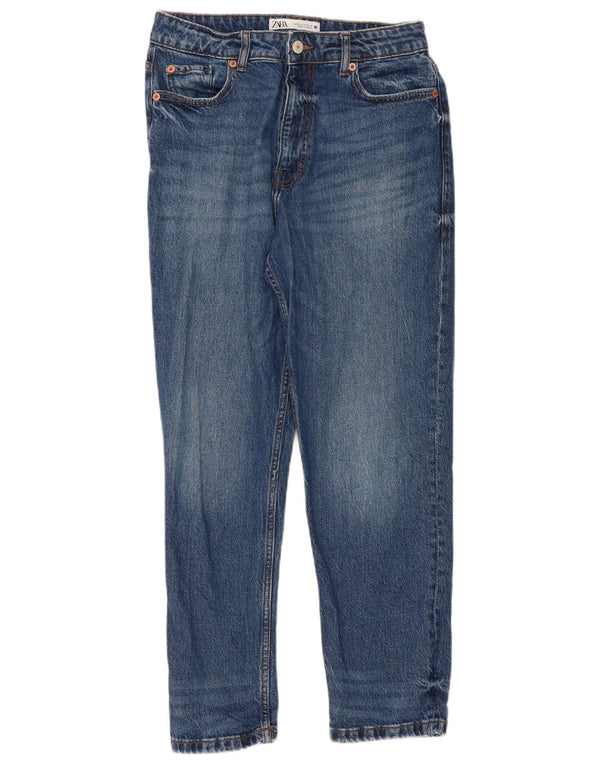 Zara Damen Tapered Jeans EU 38 Small W28 L27 Blaue Baumwolle