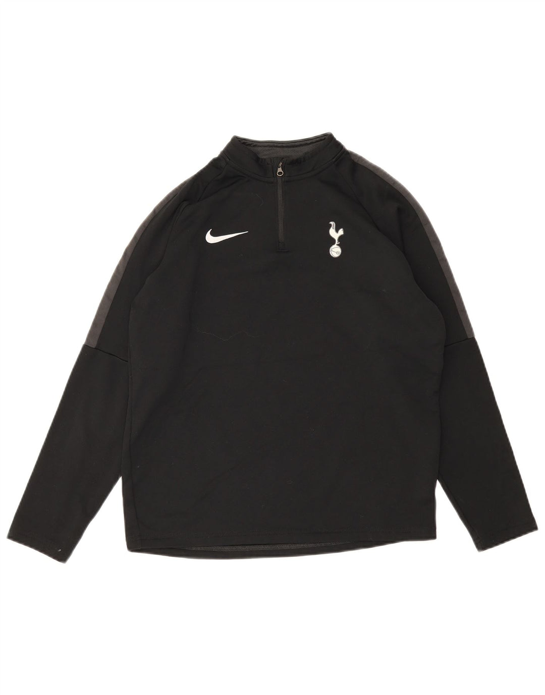 Nike Jungen Tottenham Hotspur Pullover-Trainingsanzug-Oberteil, 13–14 Jahre, XL, Schwarz