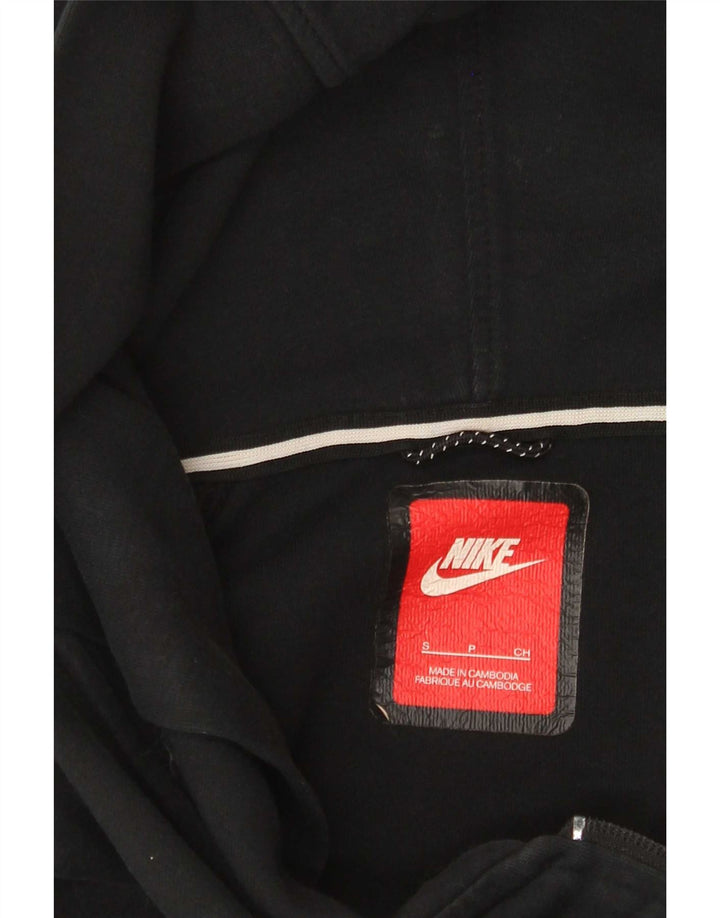 Nike Damen-Pullover mit übergroßem Reißverschluss und Kapuze, Gr. 10, Größe S, Schwarz