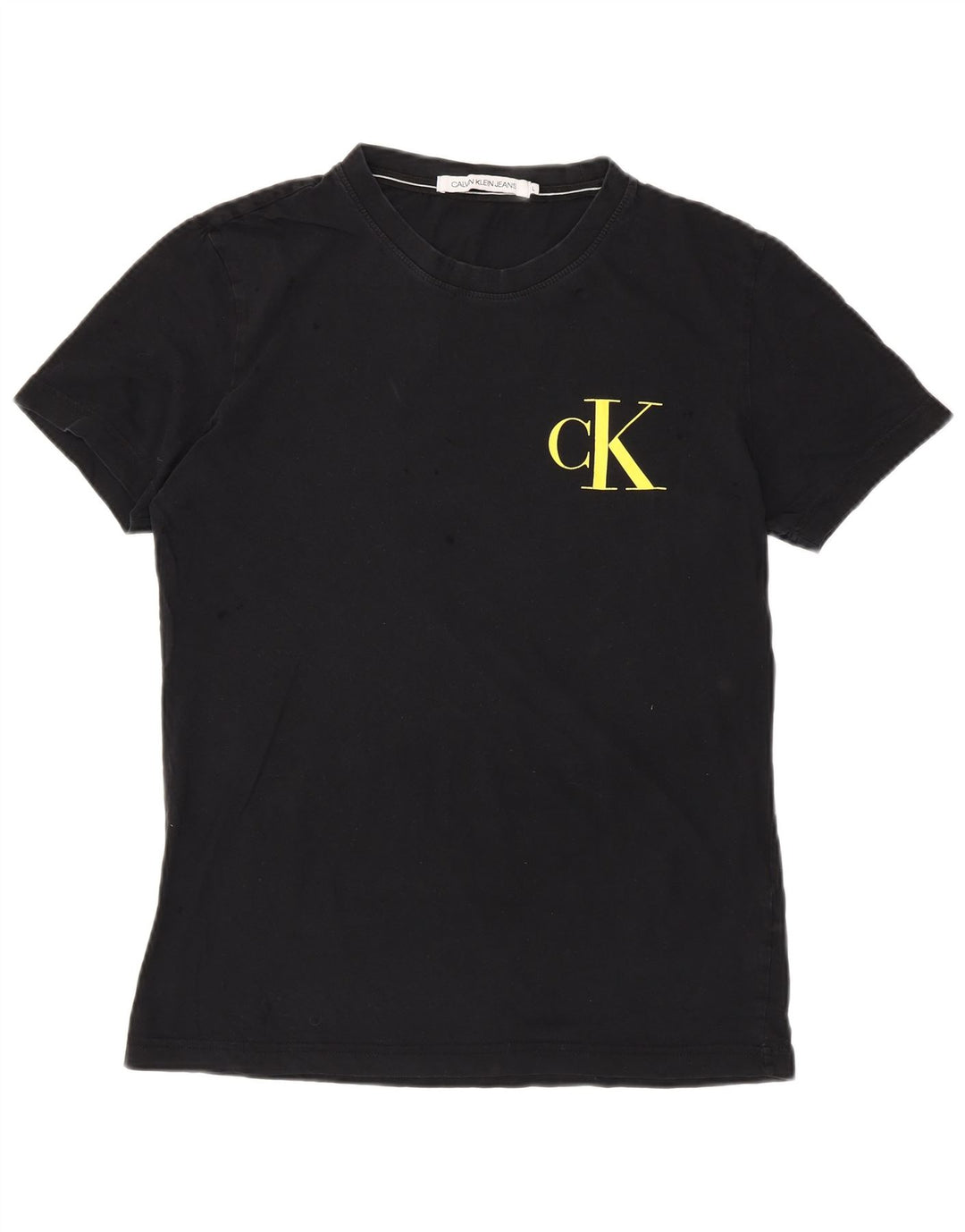 CALVIN KLEIN JEANS Herren Grafik T-Shirt Top Large Schwarz