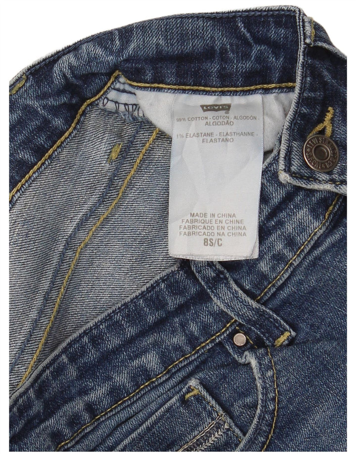 Levi's Damen Mid Rise Slim Jeans US 8 Medium W28 L28 Blaue Baumwolle