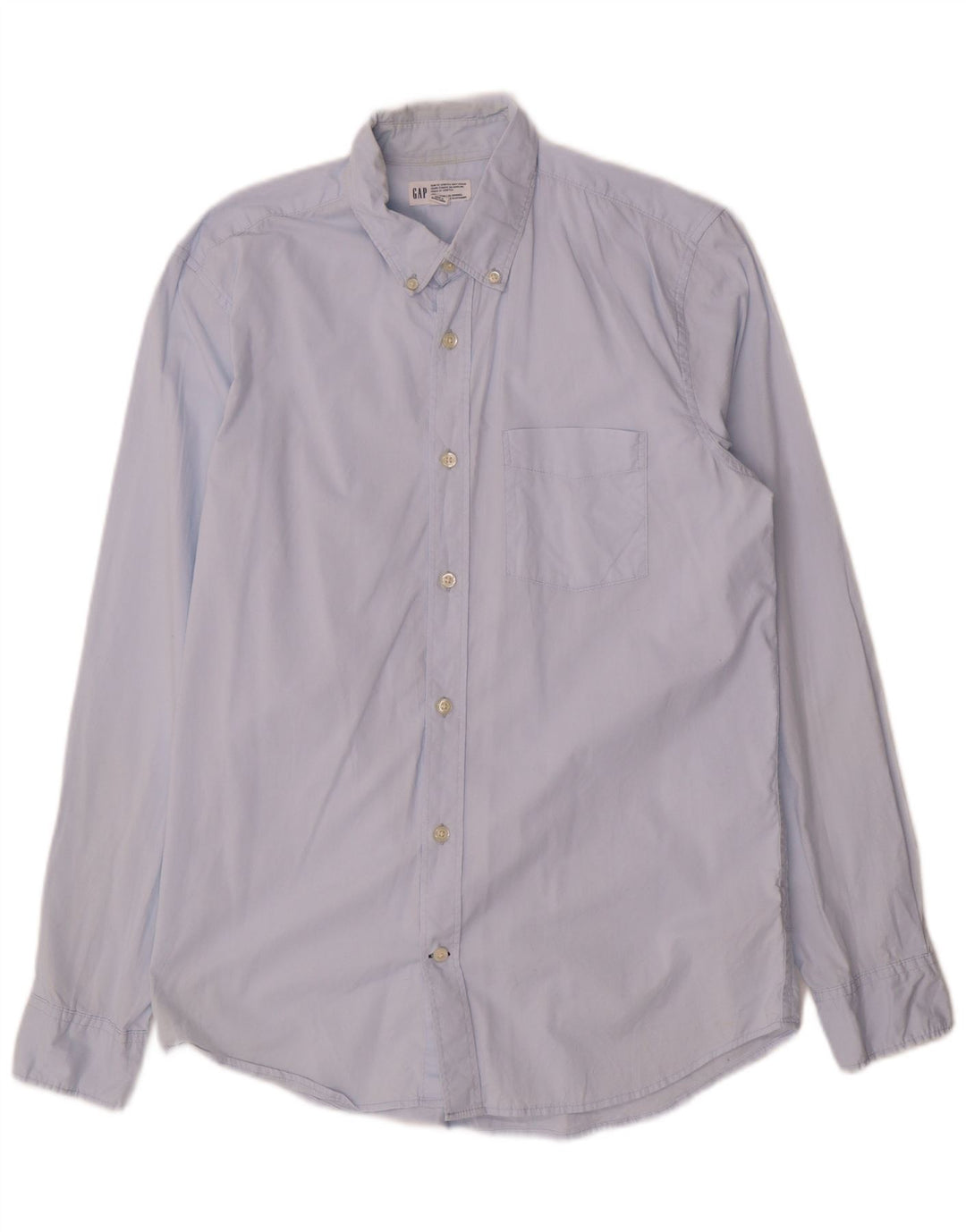 Gap Herren-Slim-Fit-Hemd aus mittelblauer Baumwolle