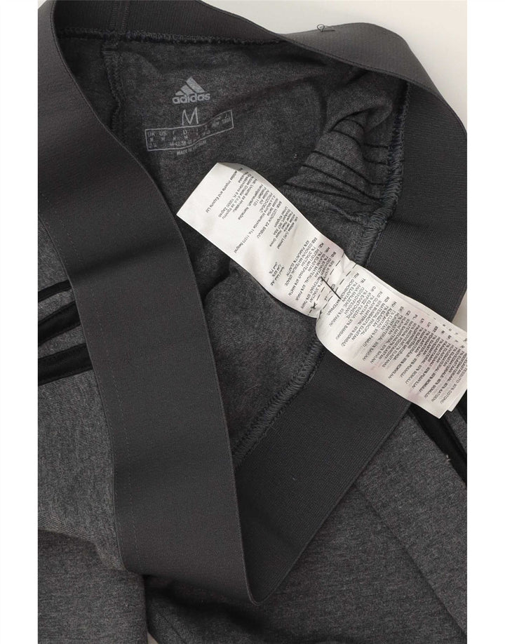 Adidas Damen Leggings UK 12/14 mittelgraue Baumwolle