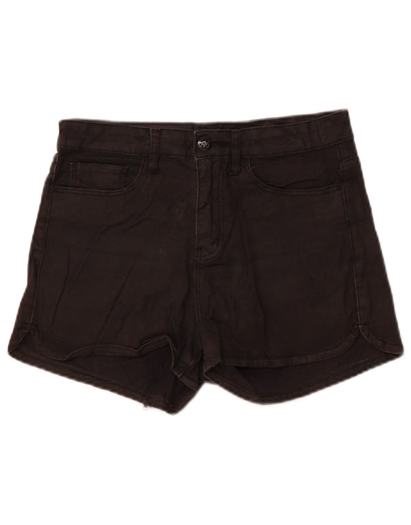 Lee Damen-Jeansshorts mit hoher Taille, US 10, Mittel, W28, schwarze Baumwolle
