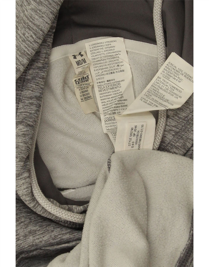 Under Armour Damen Graphic Hoodie Pullover UK 14 Mittelgraues Polyester