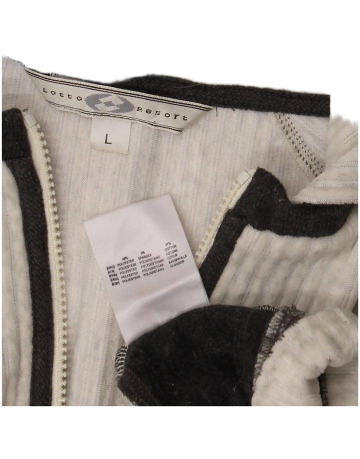 Lotto Herren-Pullover mit Polokragen, groß, graue Blockfarben-Baumwolle