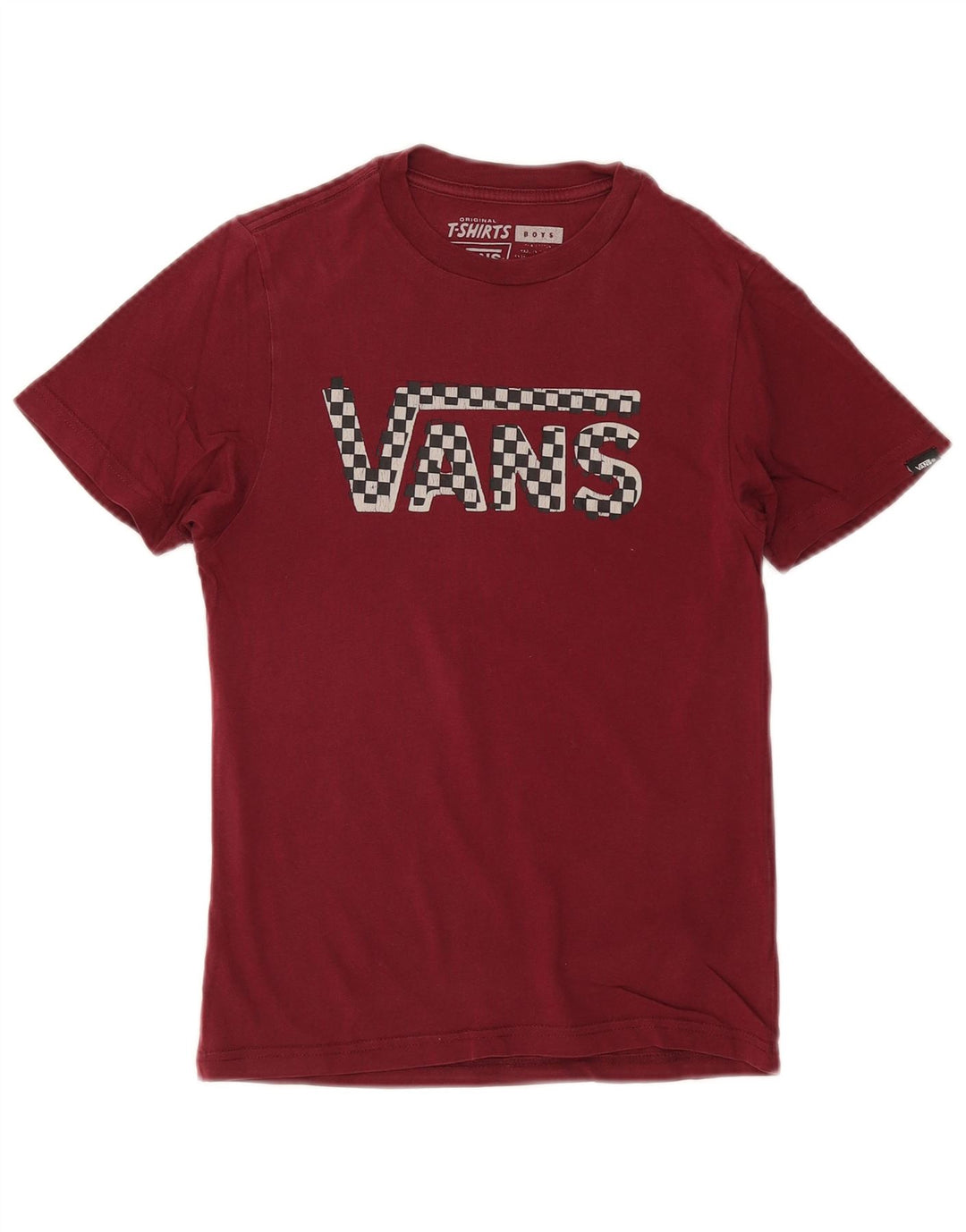 Vans Grafik-T-Shirt für Jungen, 8–9 Jahre, Größe S, Burgunderrot