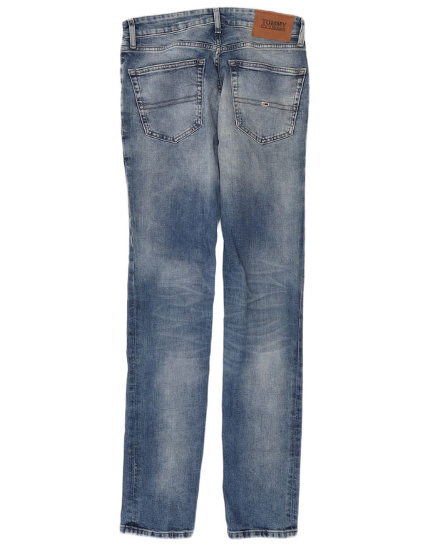 Tommy Hilfiger Herren Skinny Jeans W30 L34 Blaue Baumwolle