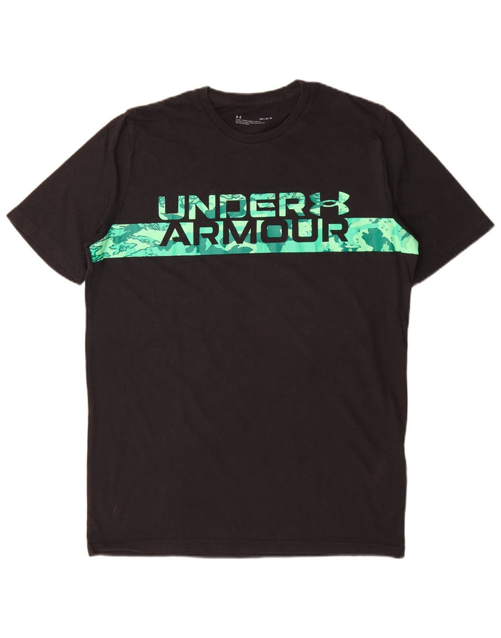 Under Armour Herren-T-Shirt mit Grafik, mittelschwarze Baumwolle