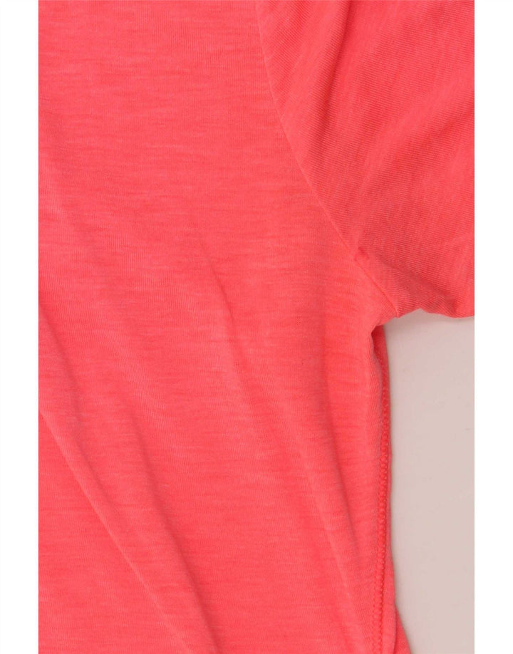 Adidas Damen Poloshirt UK 10 Small Rosa Polyester