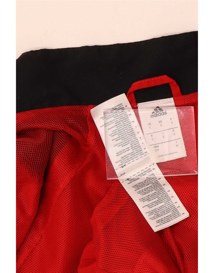 Adidas Herren-Trainingsanzug-Top-Jacke, kleines rotes Farbblock-Polyester