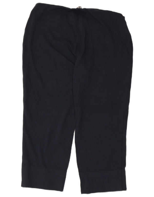 Marks & Spencer Damen Caprihose UK 16 Large W34 L23 Marineblaue Viskose