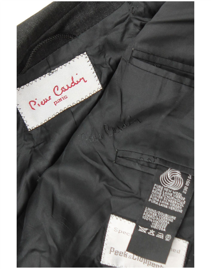 Pierre Cardin Herren-Blazer mit 2 Knöpfen, UK 38, Mittelschwarz, Schurwolle