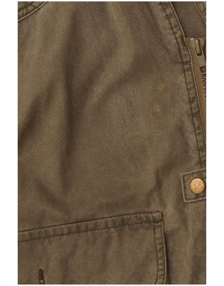 FRANKONIA JAGD Herren Utility Gilet UK 40 Large Khaki Baumwolle