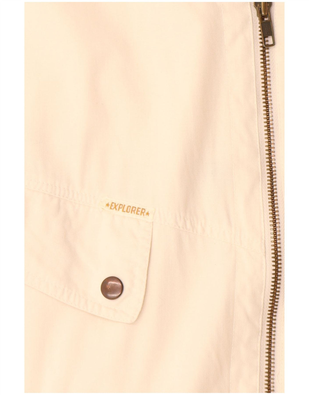 Explorer Herren-Utility-Gilet UK 38 aus mittelweißer Baumwolle