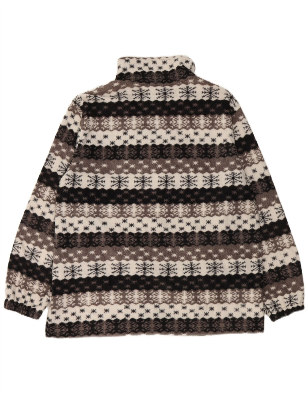 VINTAGE Herren Fleecejacke UK 44 2XL Grau Fair Isle