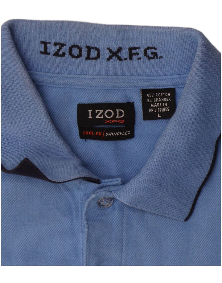 Izod Herren-Poloshirt, große blaue Baumwolle