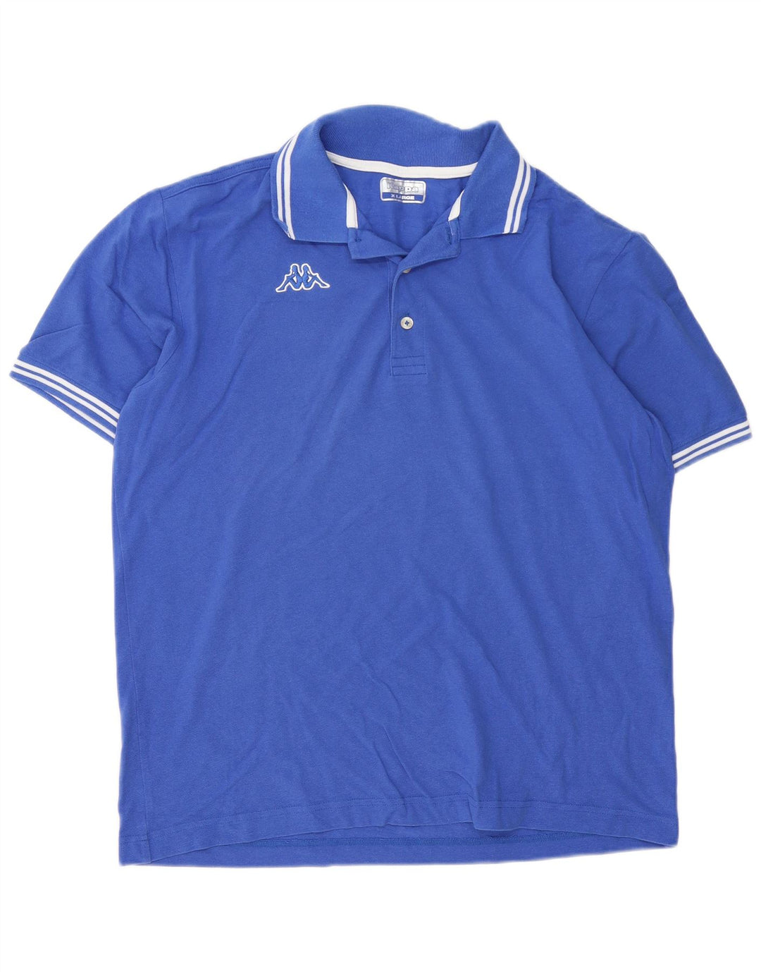 Kappa Herren Poloshirt XL Blau Baumwolle