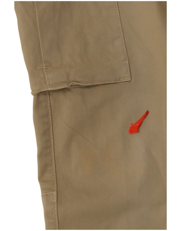 Mason's Damen Slim Cargohose W32 L33 Beige Baumwolle