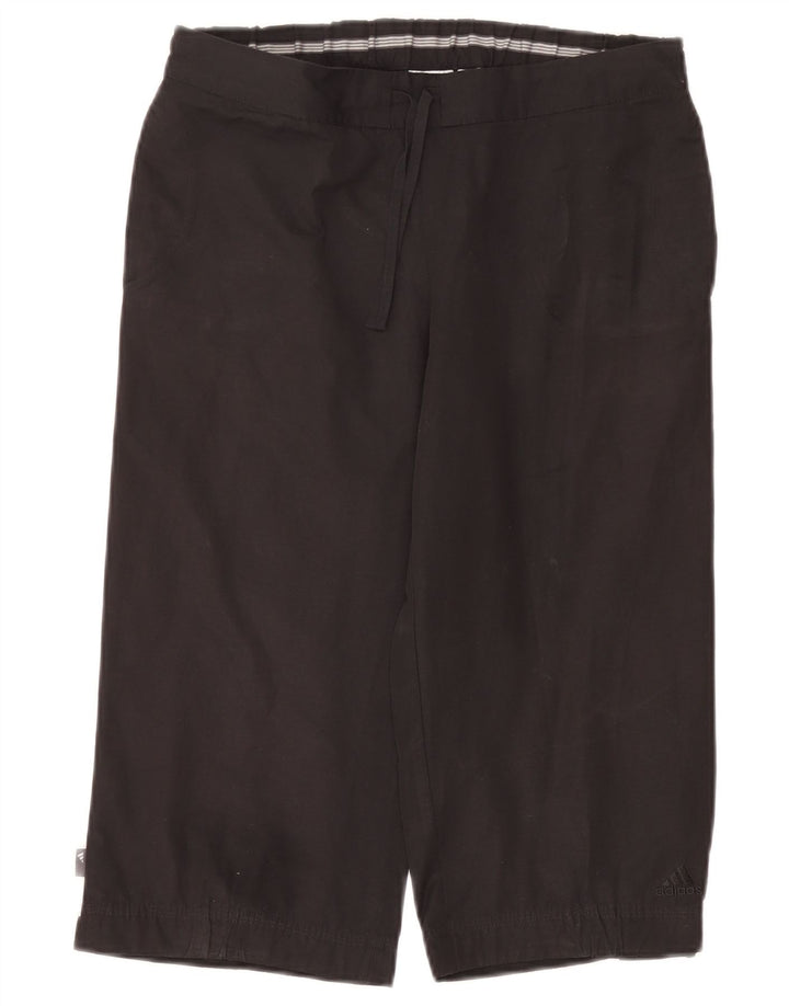 Adidas Damen Bermudashorts UK 10 Small W27 Schwarze Baumwolle