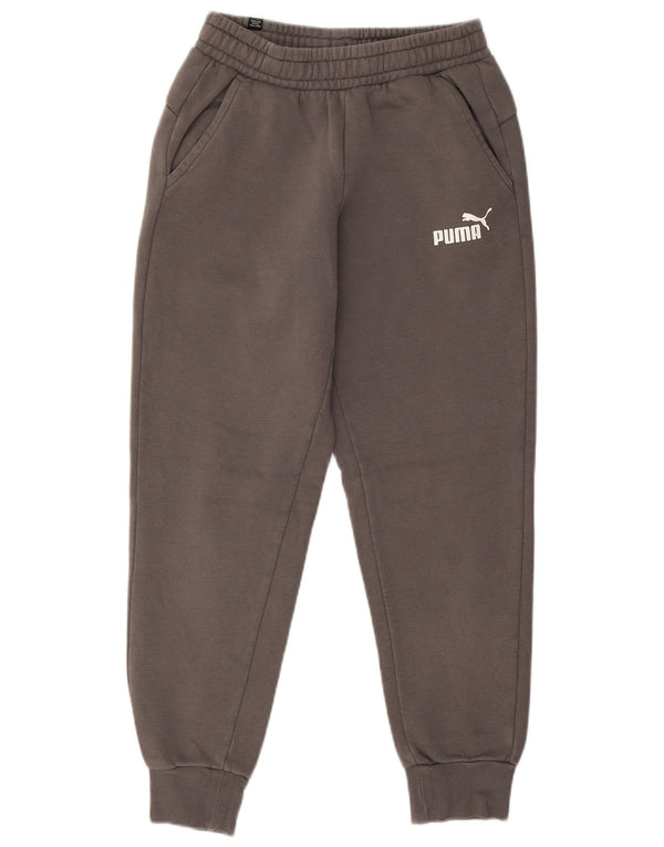 Puma Damen Trainingshose Jogger UK 8 Small Grau Baumwolle