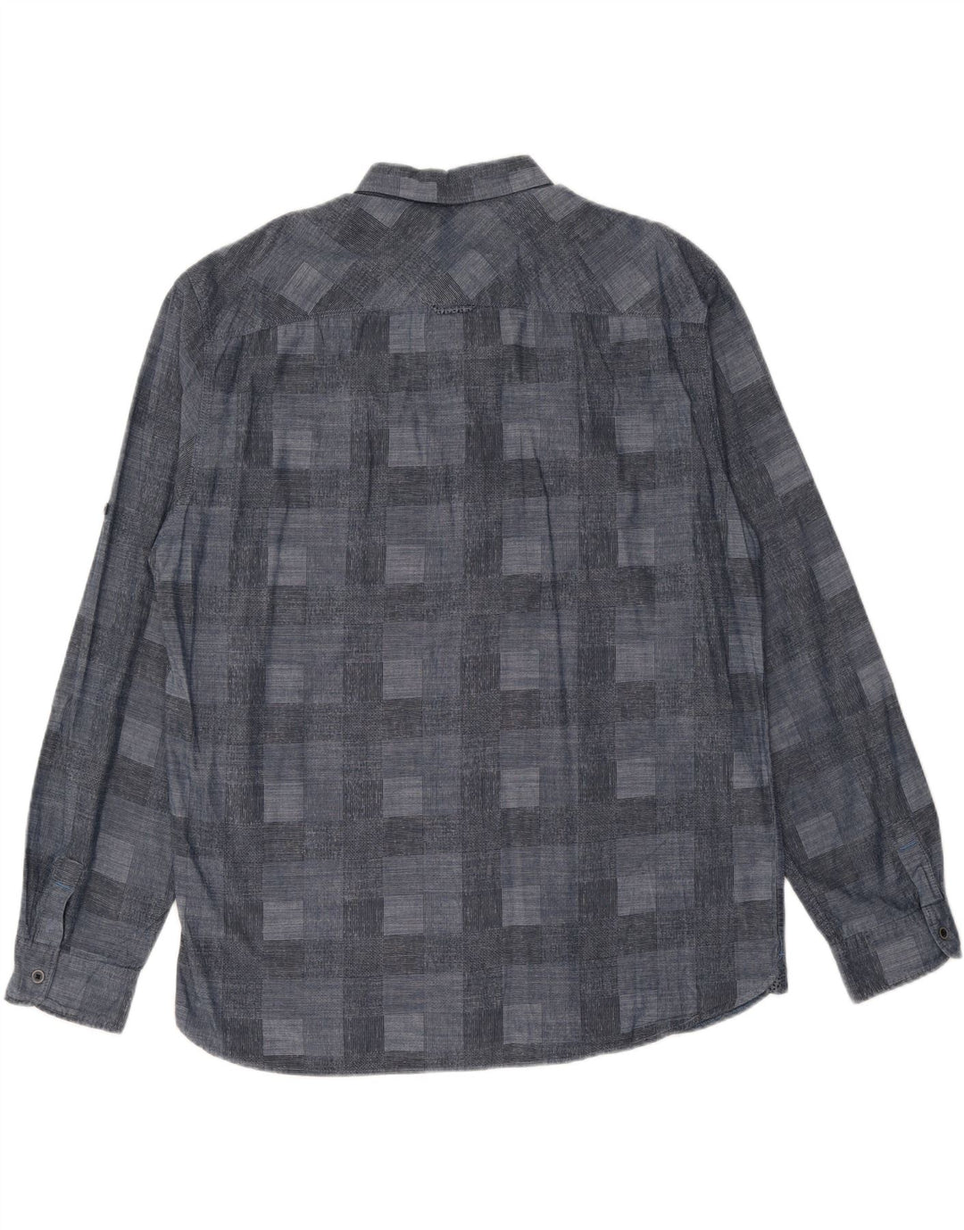 TOM TAILOR Herrenhemd 2XL Marineblau Geometrisch