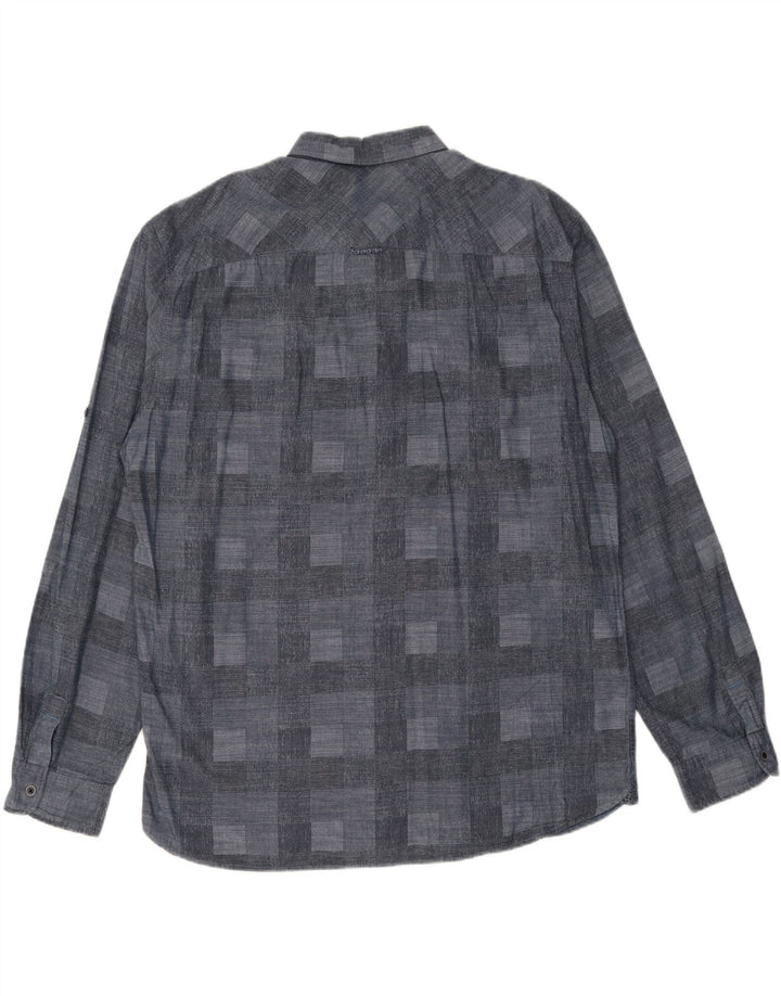 TOM TAILOR Herrenhemd 2XL Marineblau Geometrisch