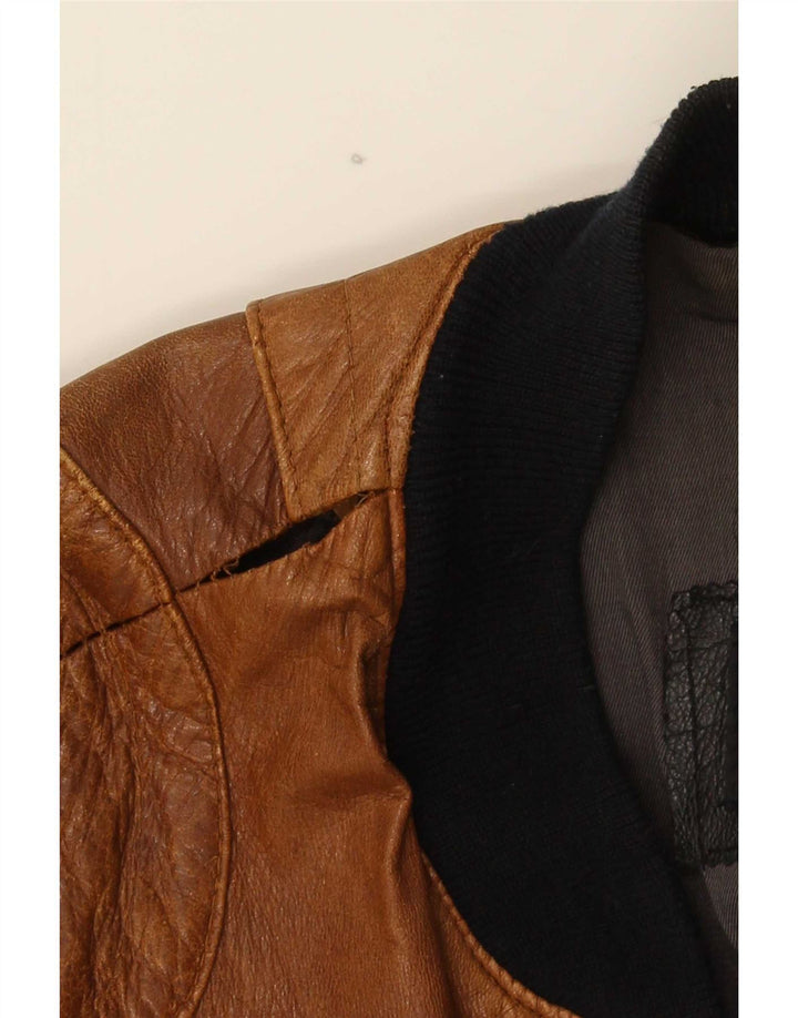M. Flues Herren Lederjacke IT 54 2XL Braun