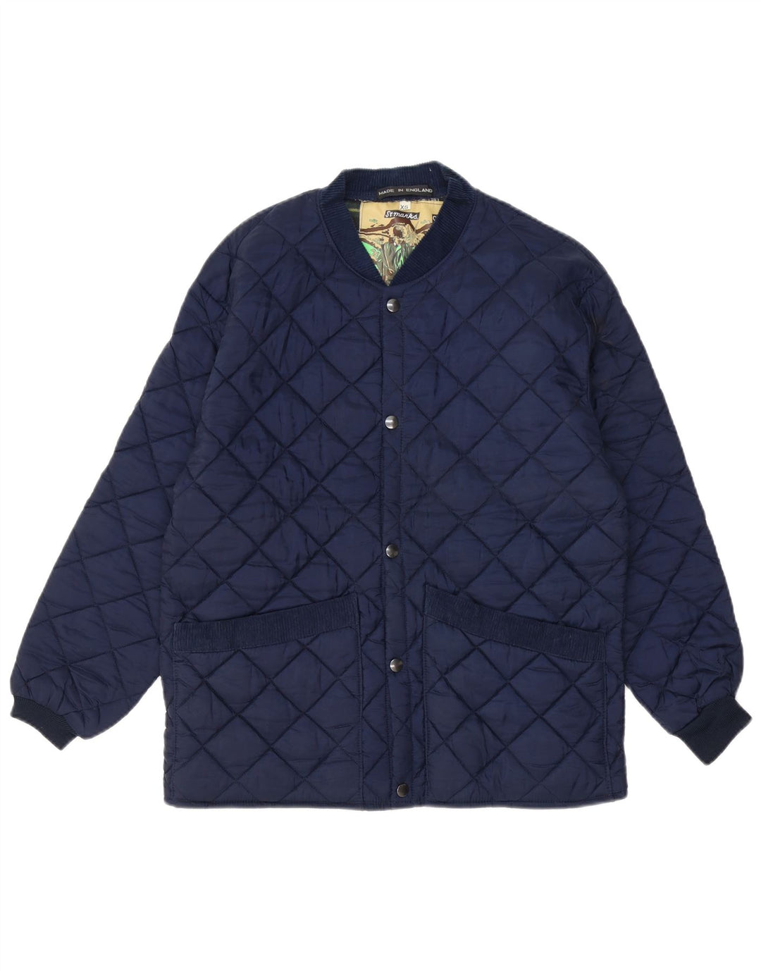 VINTAGE Herren Steppjacke UK 34 XS Marineblau