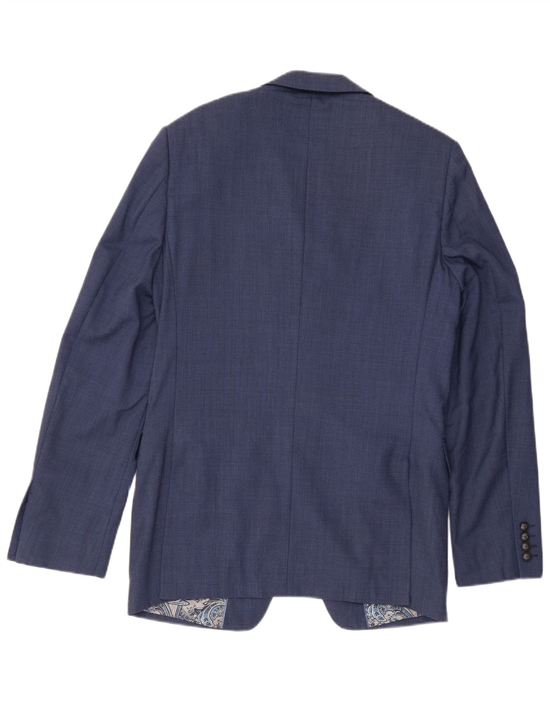 Marks & Spencer Herren-Blazer mit 2 Knöpfen, UK 38, mittelblaue Wolle