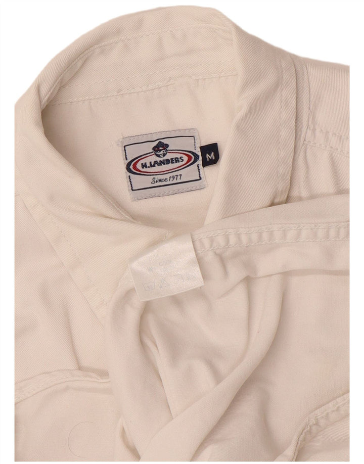 Vintage Herren Jeanshemd Mittelweiße Baumwolle