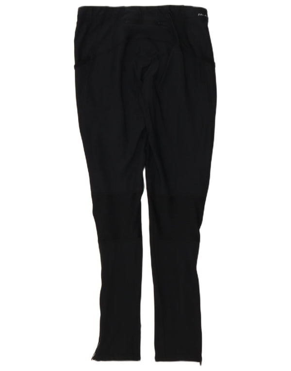 Nike Damen Laufleggings UK 14 Large Schwarz Polyester