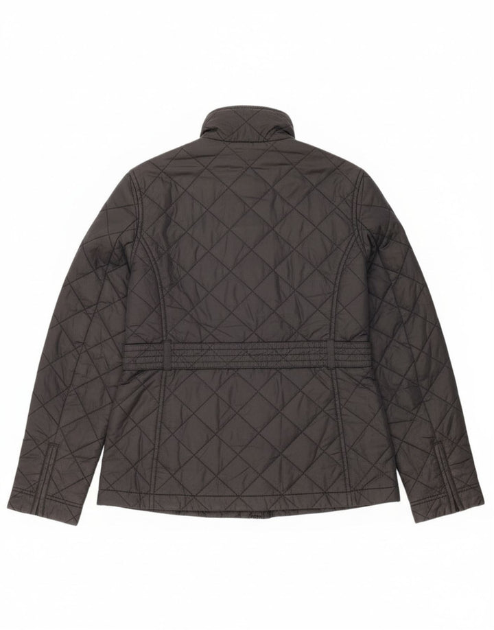 Jack Wills Damen Steppjacke UK 14 Large Schwarz Nylon
