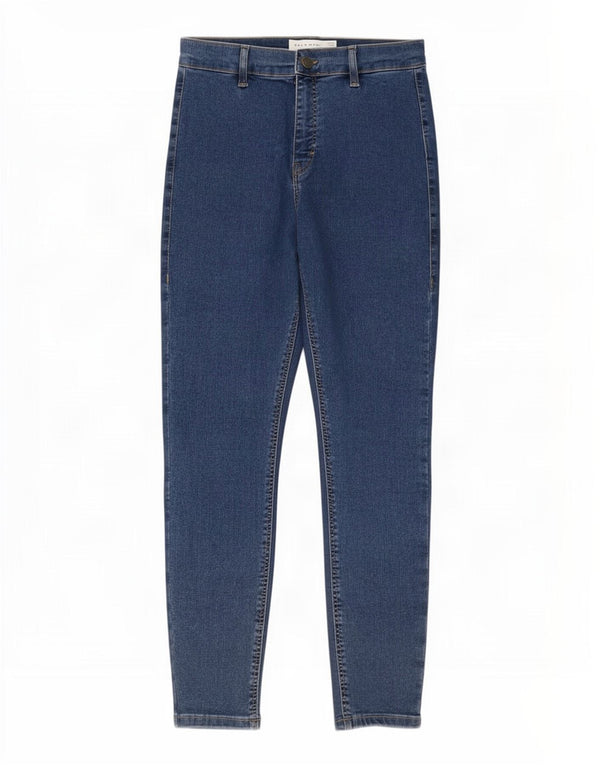 Topshop Damen Joni Skinny Cropped Jeans W30 L25 Blaue Baumwolle